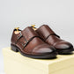 Monkstrap skor, brun