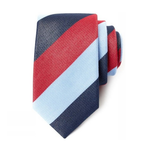 Slips, blå & röd rand